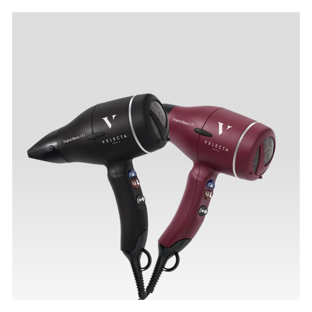 Velecta - Original Silence 1.7i - Coffret sèche-cheveux rouge rubis + Diffuseur