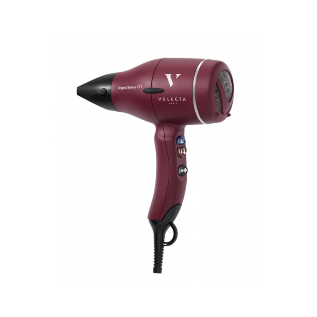 Velecta - Original Silence 1.7i - Coffret sèche-cheveux rouge rubis + Diffuseur