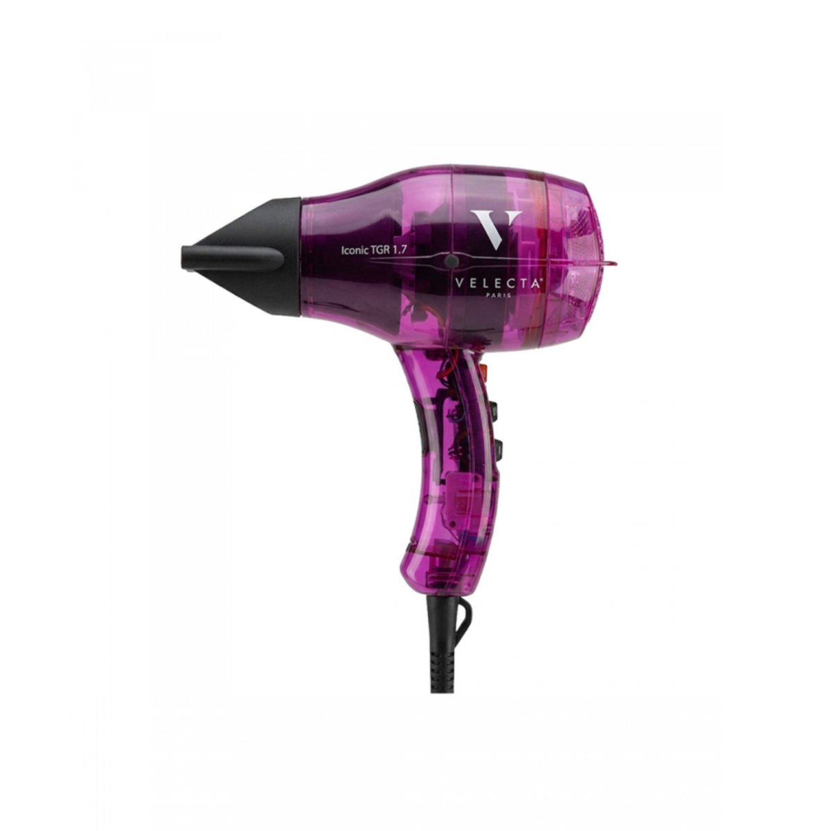 Velecta - Iconic TGR 1.7 - Sèche-cheveux transparent fuchsia