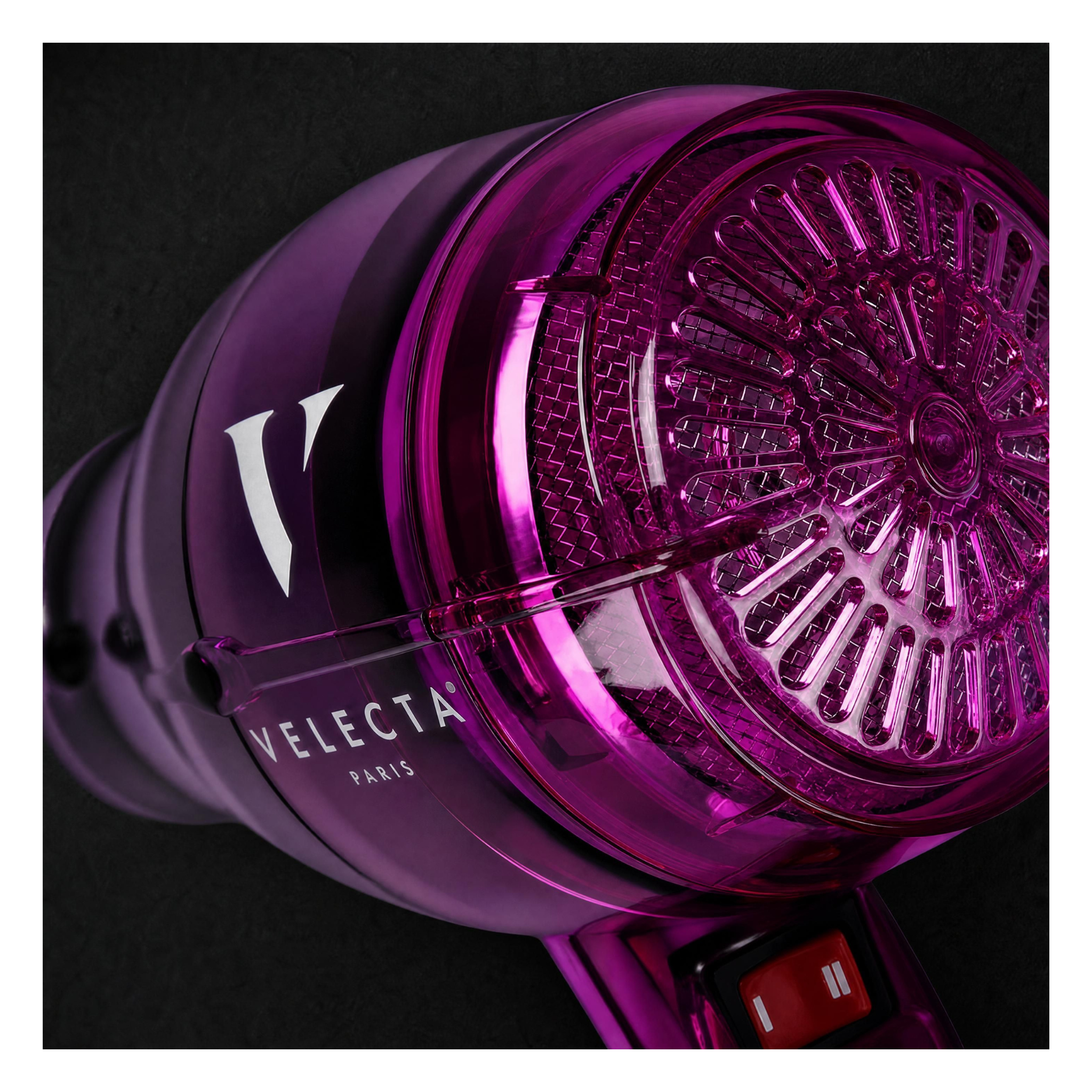 Velecta - Iconic TGR 1.7 - Sèche-cheveux transparent fuchsia