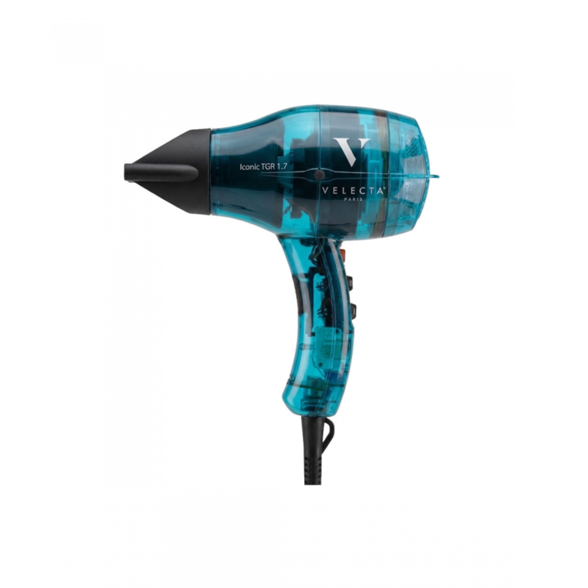 Velecta - Iconic TGR 1.7 - Sèche-cheveux transparent turquoise