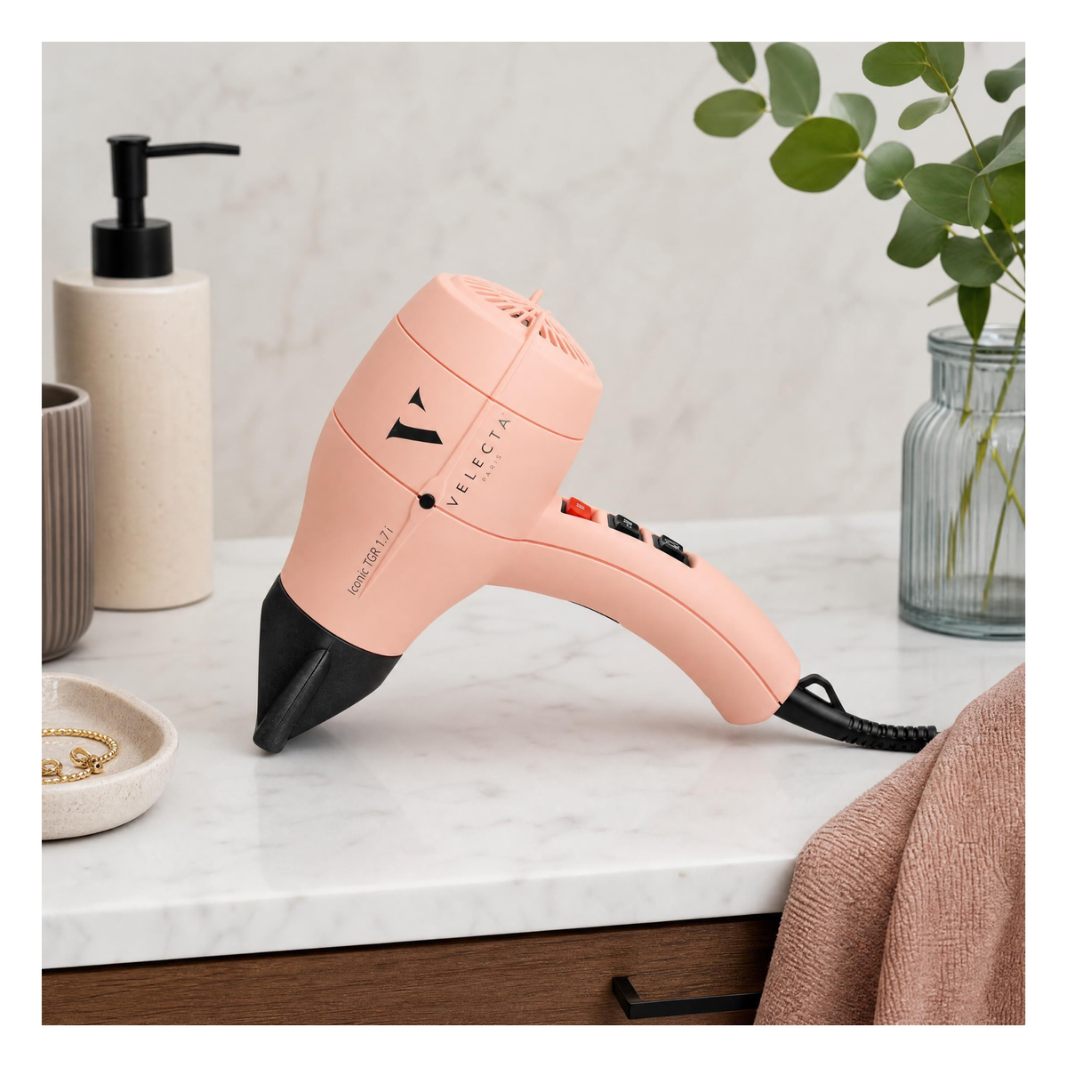 Velecta - Iconic TGR 1.7i - Sèche-cheveux rose poudré