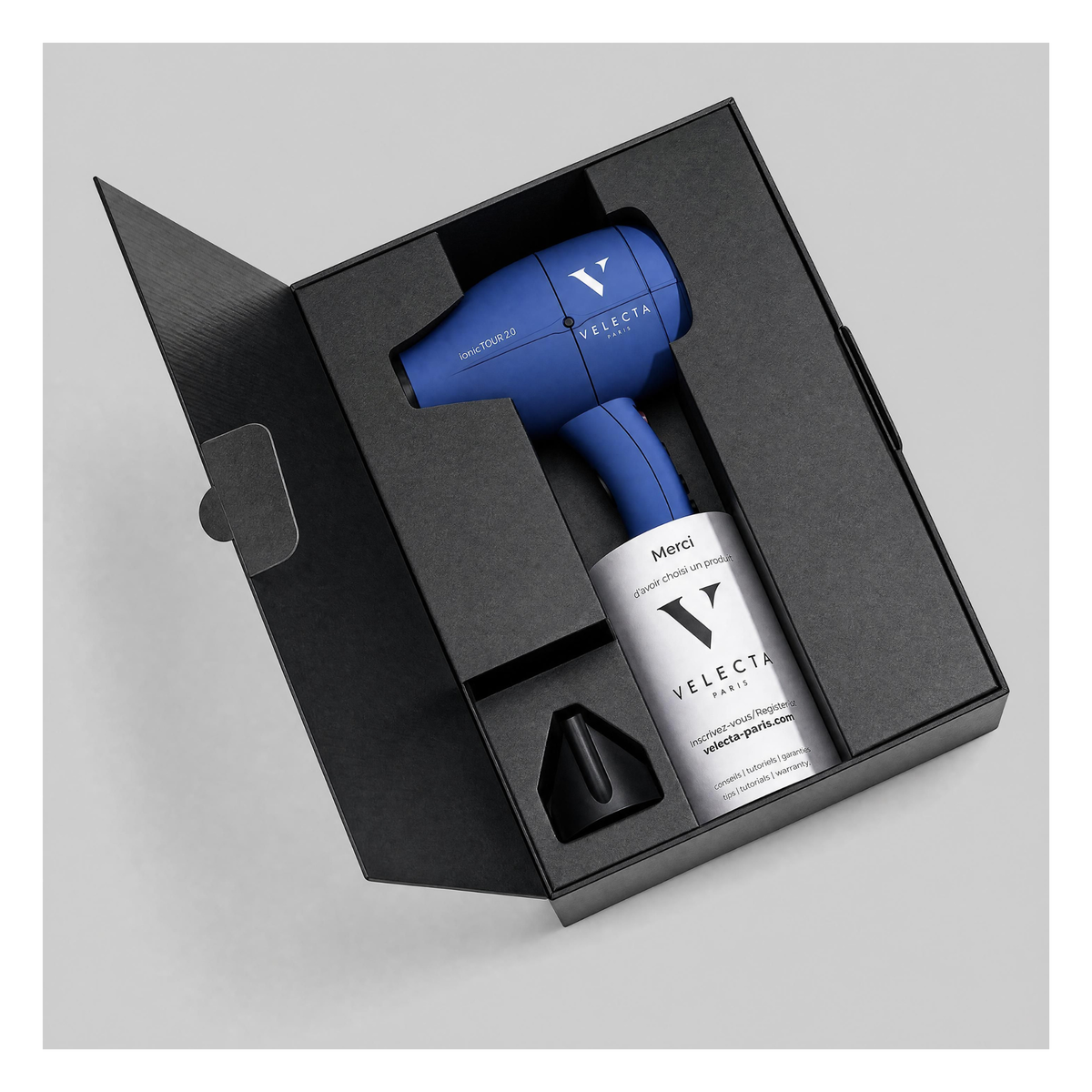 Velecta - Iconic TGR 2.0 - Sèche-cheveux bleu céleste