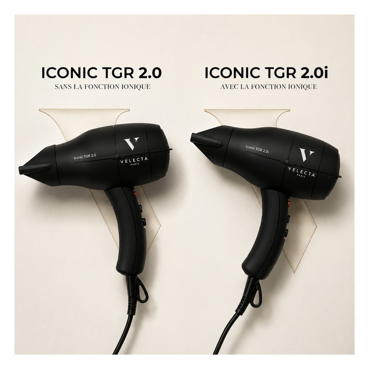 Velecta - Iconic TGR 2.0 - Sèche-cheveux noir intense