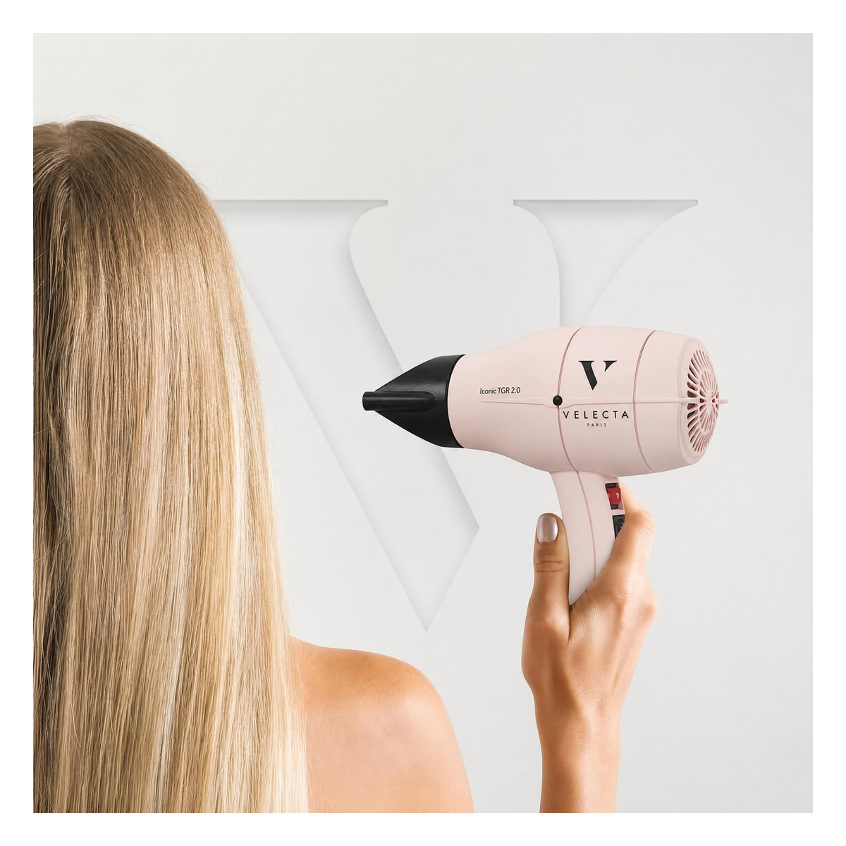 Velecta - Iconic TGR 2.0 - Sèche-cheveux rose poudré