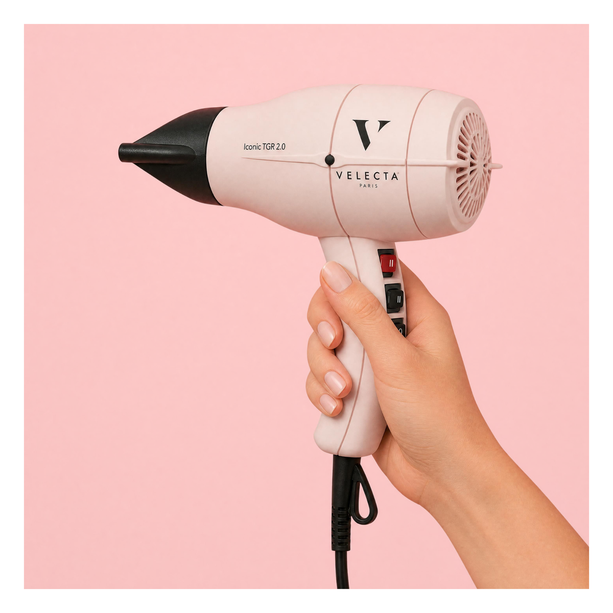 Velecta - Iconic TGR 2.0 - Sèche-cheveux rose poudré