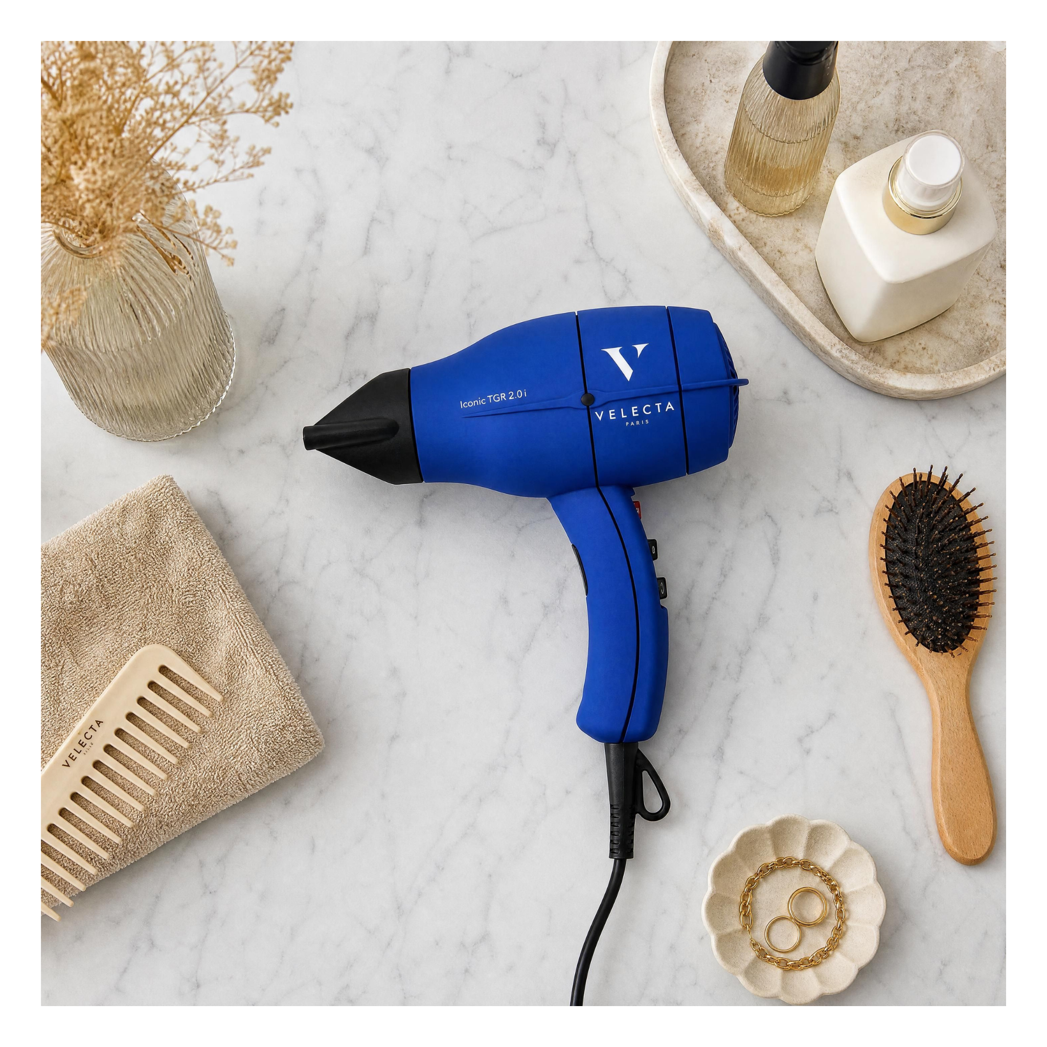 Velecta - Iconic TGR 2.0i - Sèche-cheveux bleu céleste