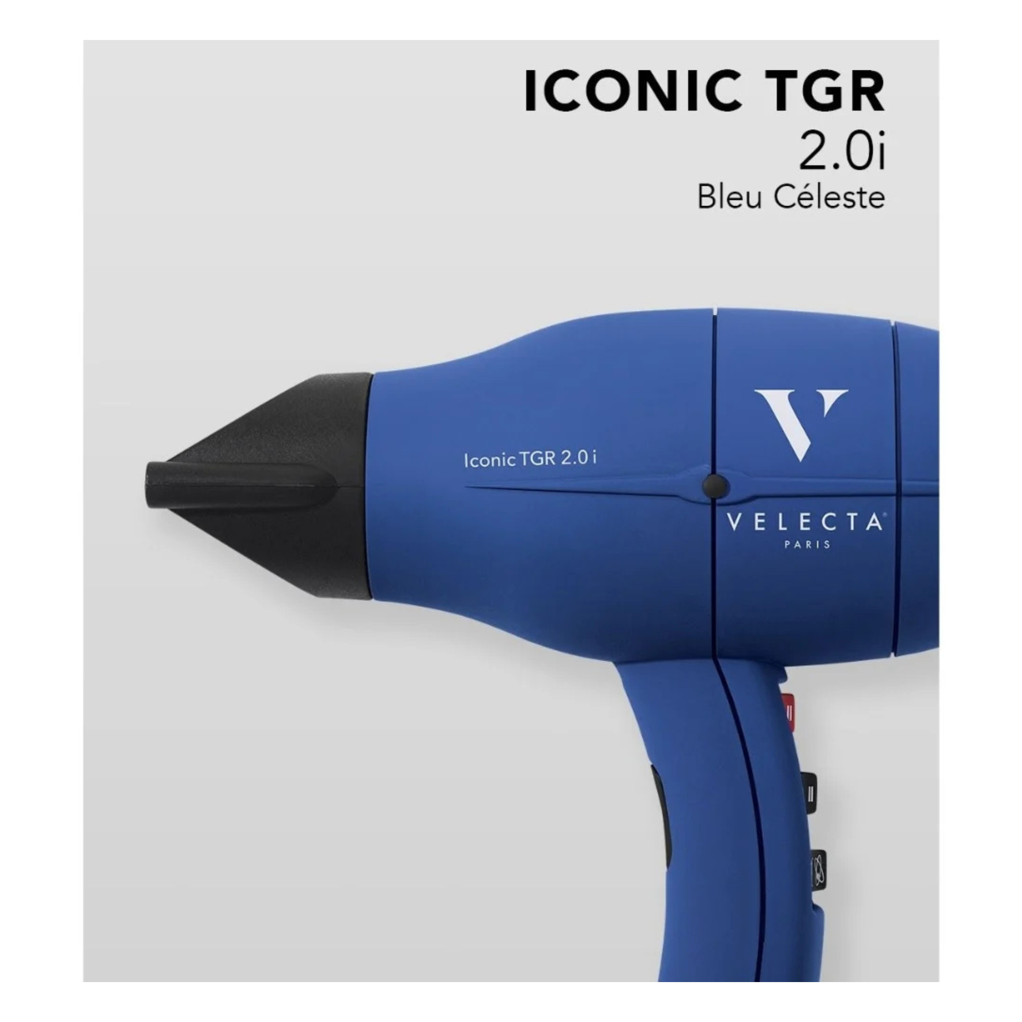 Velecta - Iconic TGR 2.0i - Sèche-cheveux bleu céleste
