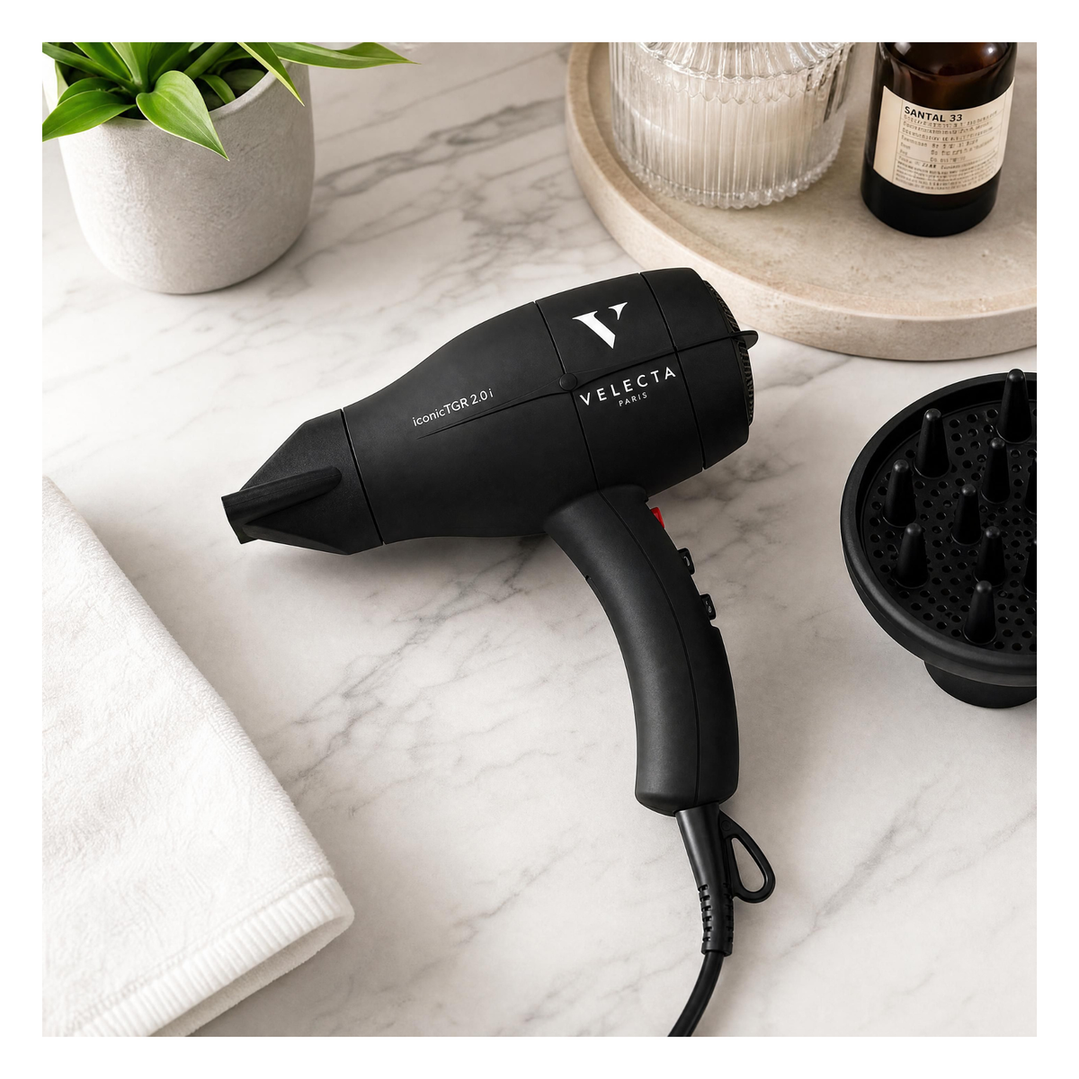 Velecta - Iconic TGR 2.0i - Sèche-cheveux noir intense