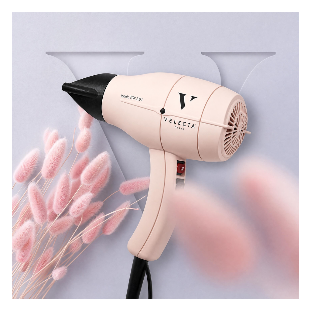 Velecta - Iconic TGR 2.0i - Sèche-cheveux rose poudré