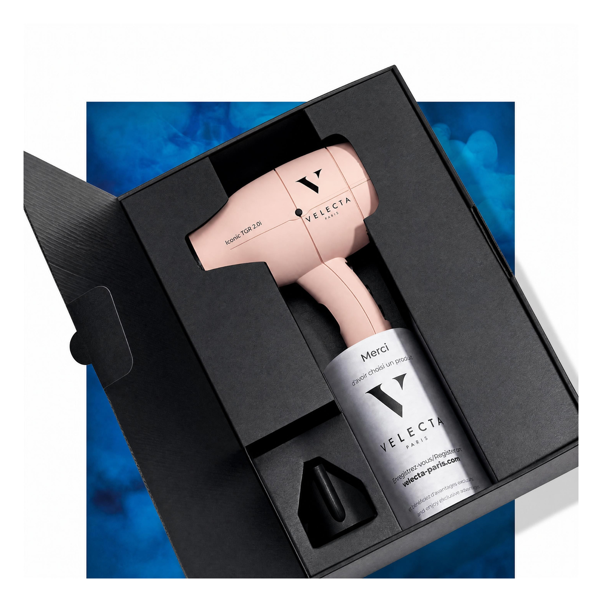 Velecta - Iconic TGR 2.0i - Sèche-cheveux rose poudré