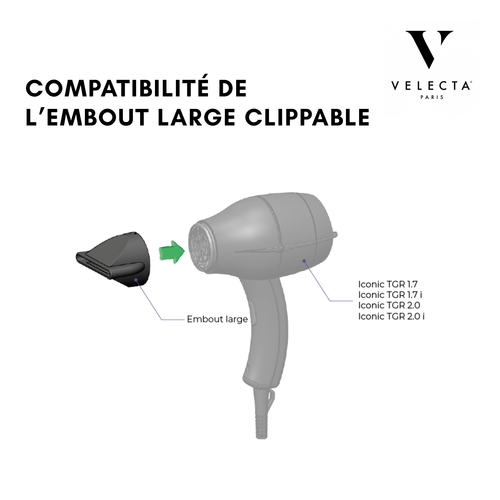 Velecta - Iconic TGR - Embout large clippable
