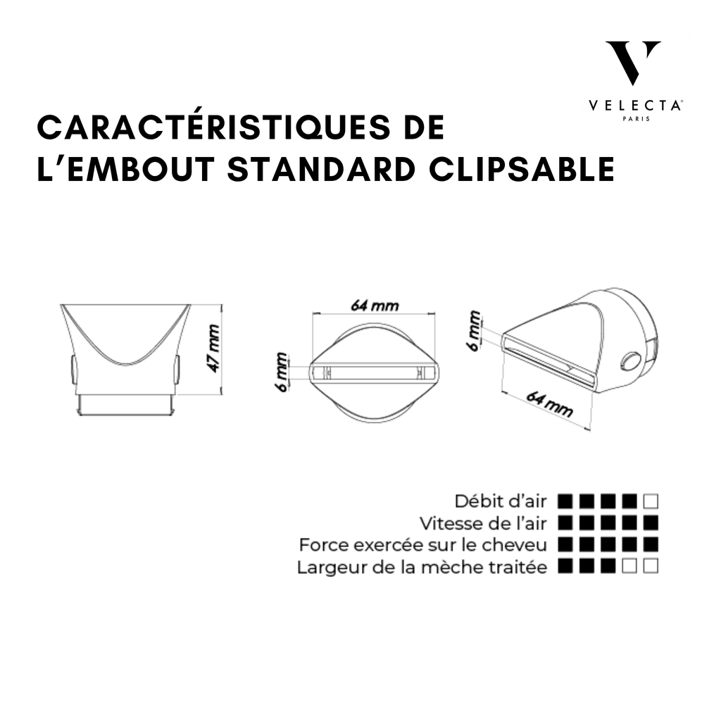 Velecta - Original Silence 1.7i - Embout standard clipsable