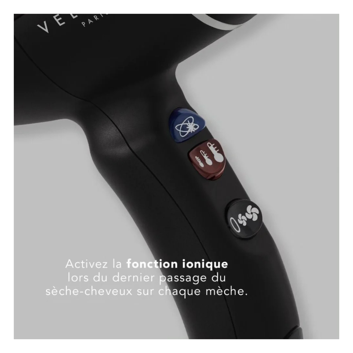 Velecta - Original Silence 1.7i - Sèche-cheveux noir velours