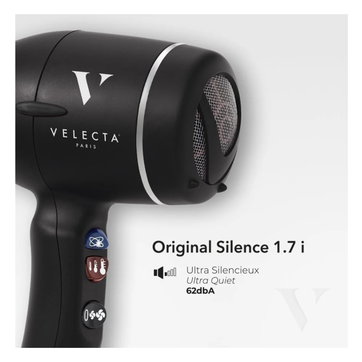 Velecta - Original Silence 1.7i - Sèche-cheveux noir velours