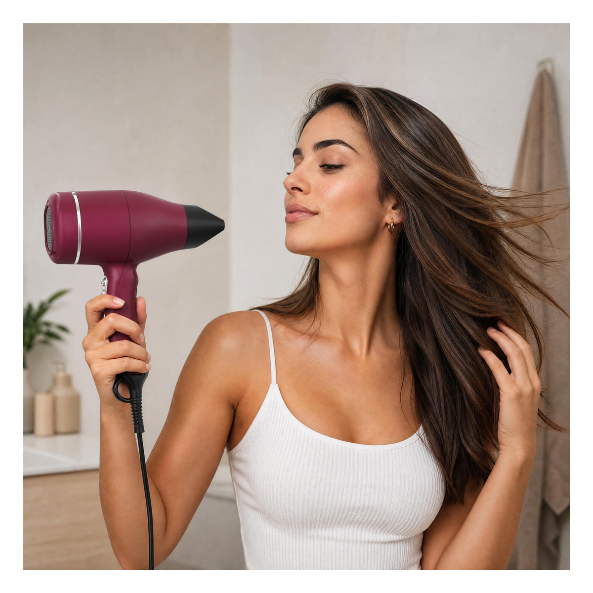 Velecta - Original Silence 1.7i - Sèche-cheveux rouge rubis