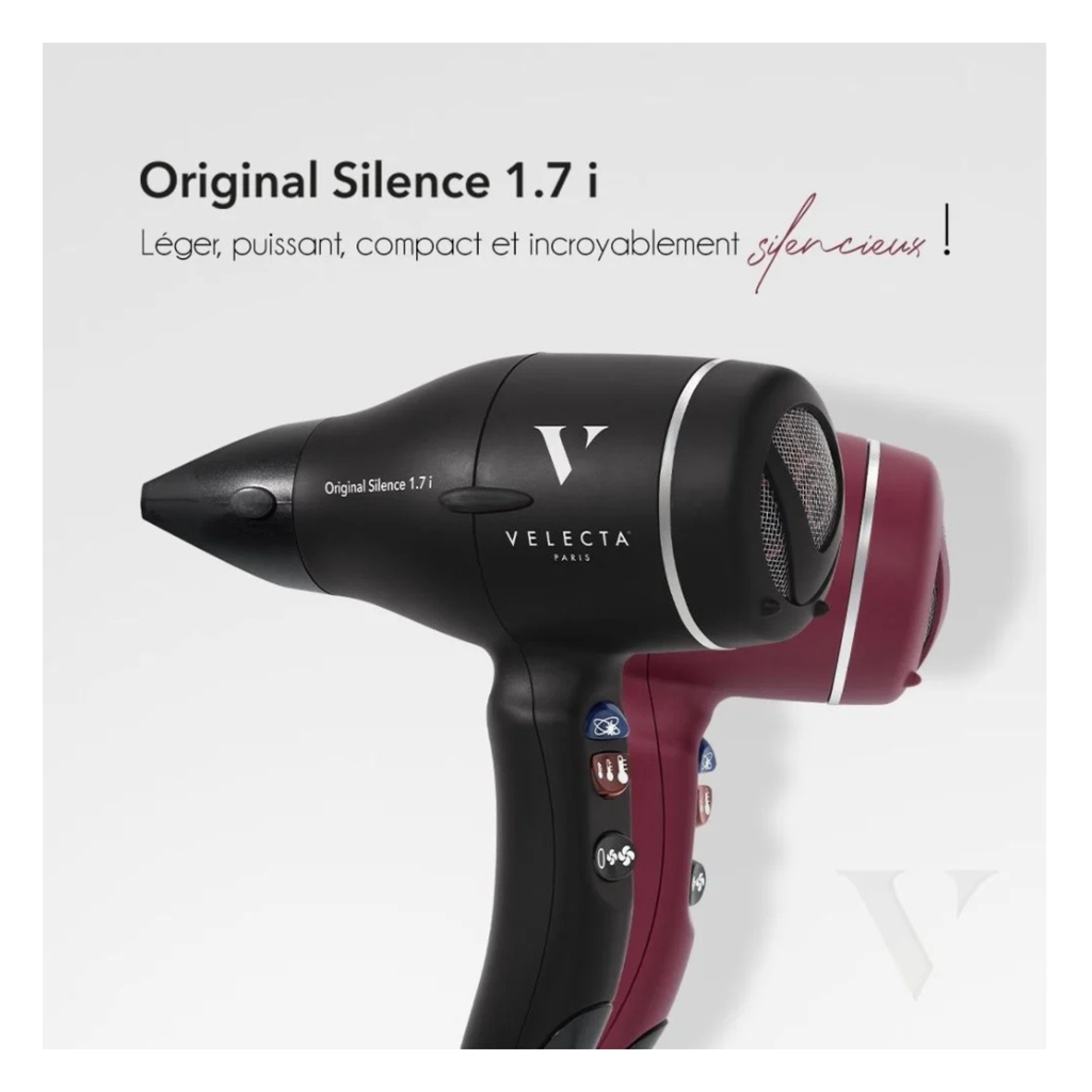 Velecta - Original Silence 1.7i - Sèche-cheveux rouge rubis